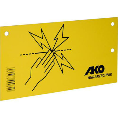 Ako waarschuwingsbordje voor schrikdraad