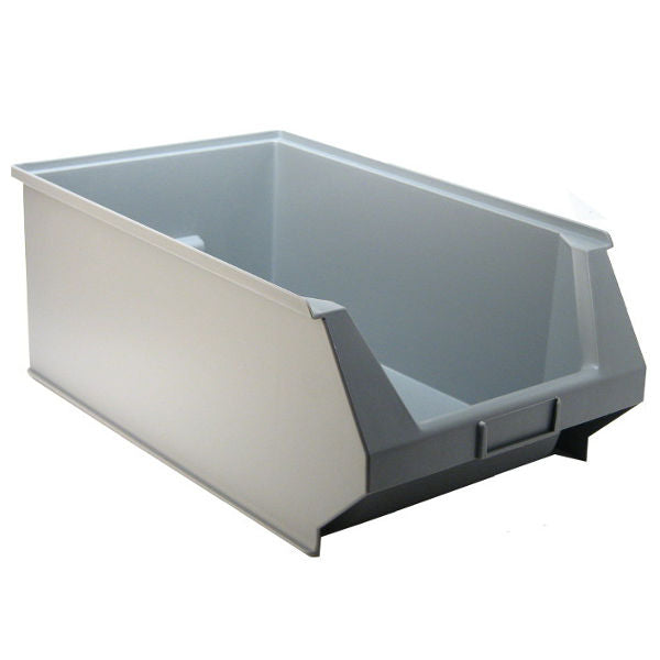 Scatola impilabile in plastica grigia 485 x 310 x 180 mm