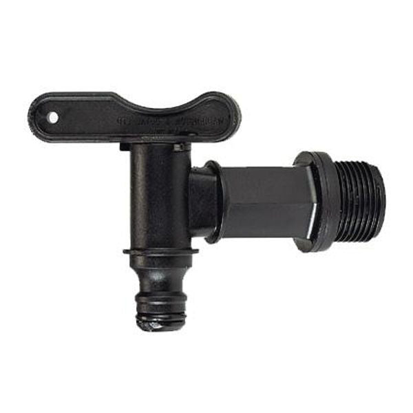 Rubinetto a botte pioggia Harcostar nero