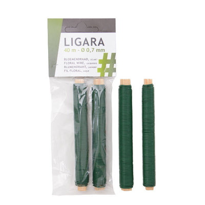 Filo per rilegatura floreale Ligara verde pl 40m 2 pezzi