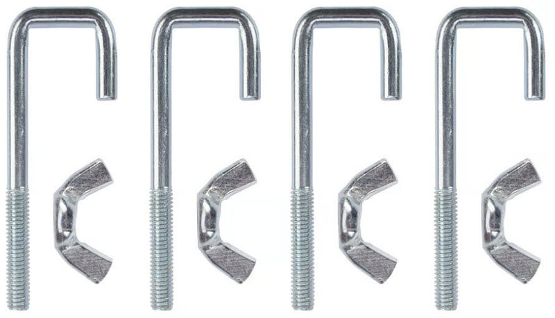 Set di fissaggio per slitta schienale in plastica