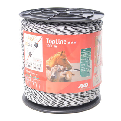 Ako topline schrikdraad witzwart 6x025 tricond 1000m