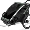 Thule fiets-kinderkar chariot lite dubbel . child trailer chariot lite 2 aga.green