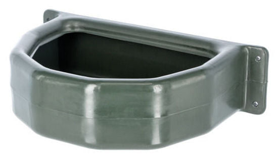 Bol de comida semicircular de plástico 25l.