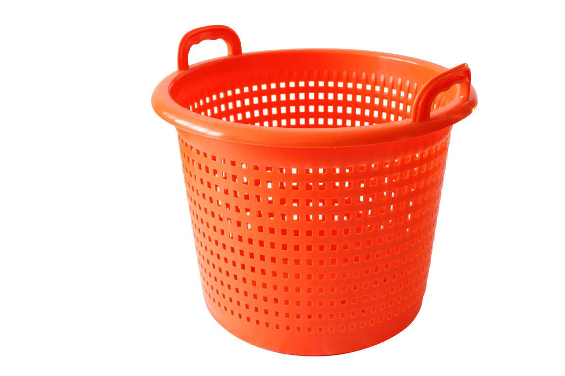 Cesta industrial para patatas abierta naranja 44 litros