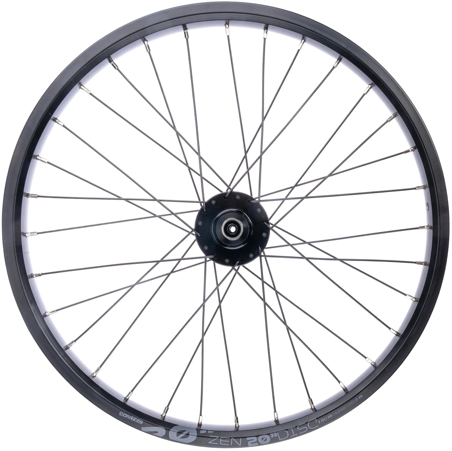 Contec 20 rueda delantera zen disc eroq 25 ct rueda delantera zen disc eroq 25 qr 6h negro