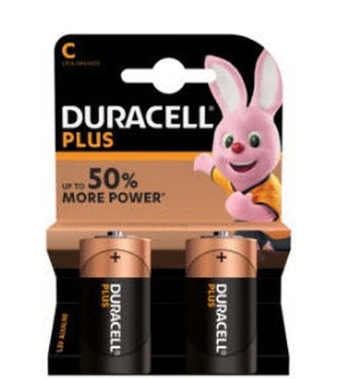 Duracell - Batería más 100% Extra Life MN1400 LR14 C BP2