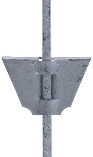 Poste de ración de mm ovalado de acero para muelles con aislante de rizo | 25 piezas