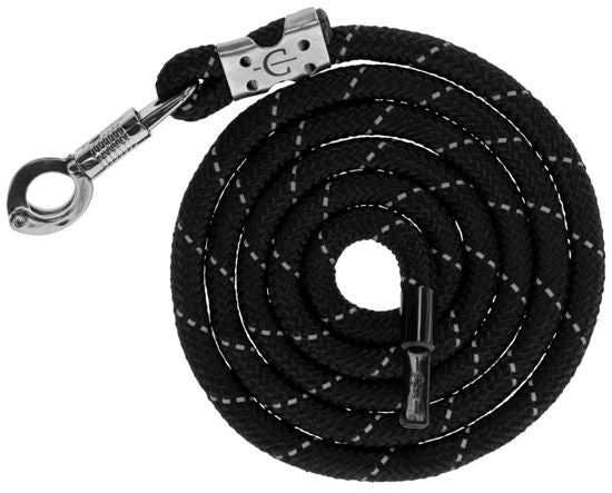 Gancio antipanico in corda di piombo riflettente blacksilver