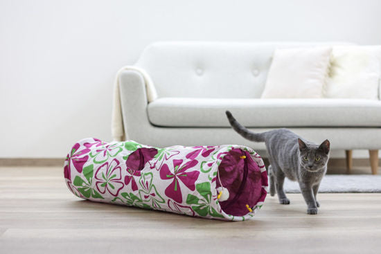 Túnel con cremallera de nailon flor %c3%b8 25 x 90 cm