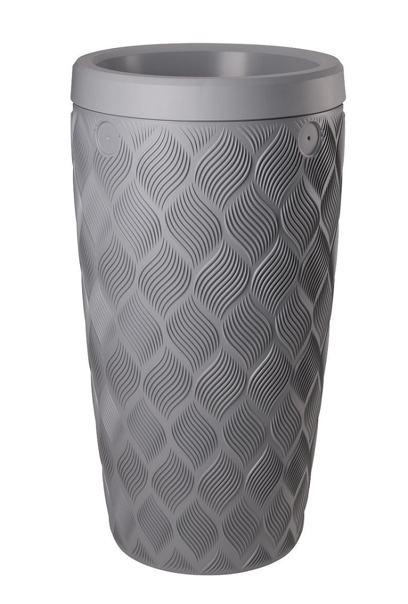 Barril de lluvia flow gris platino 240l incl. plantador