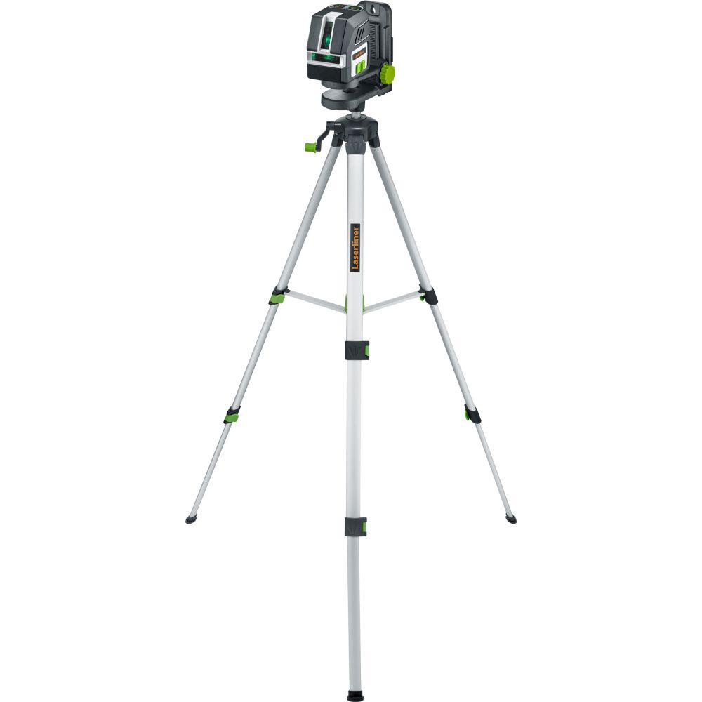 Set Laserliner tascabile a croce laser 2g | raggio laser verde + treppiede 150 cm - 036.713a