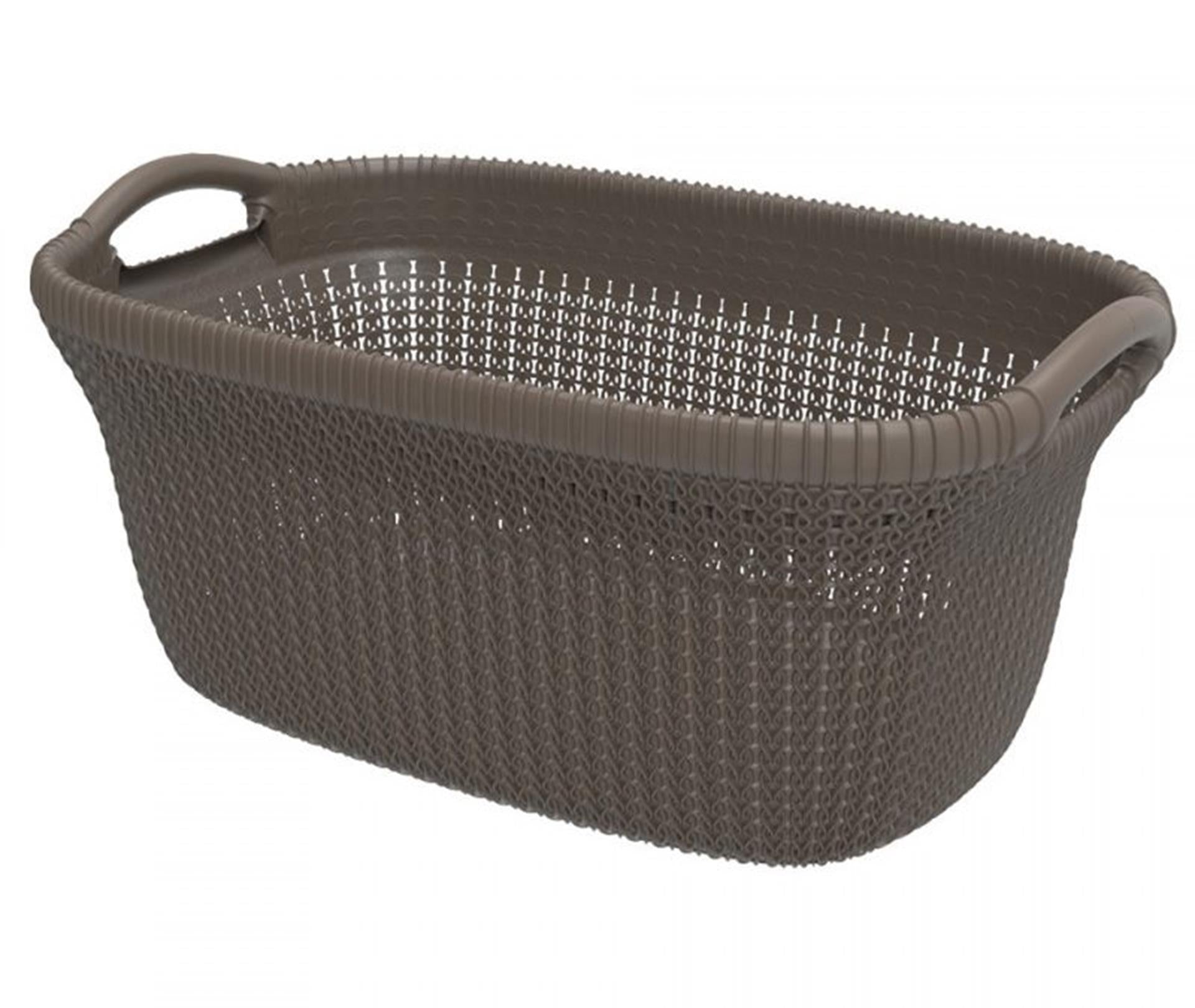 Curver Curver Curver Lavaundry Basket Knit 40 L Marrone metallico
