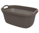 Curver Curver Curver Lavaundry Basket Knit 40 L Marrone metallico