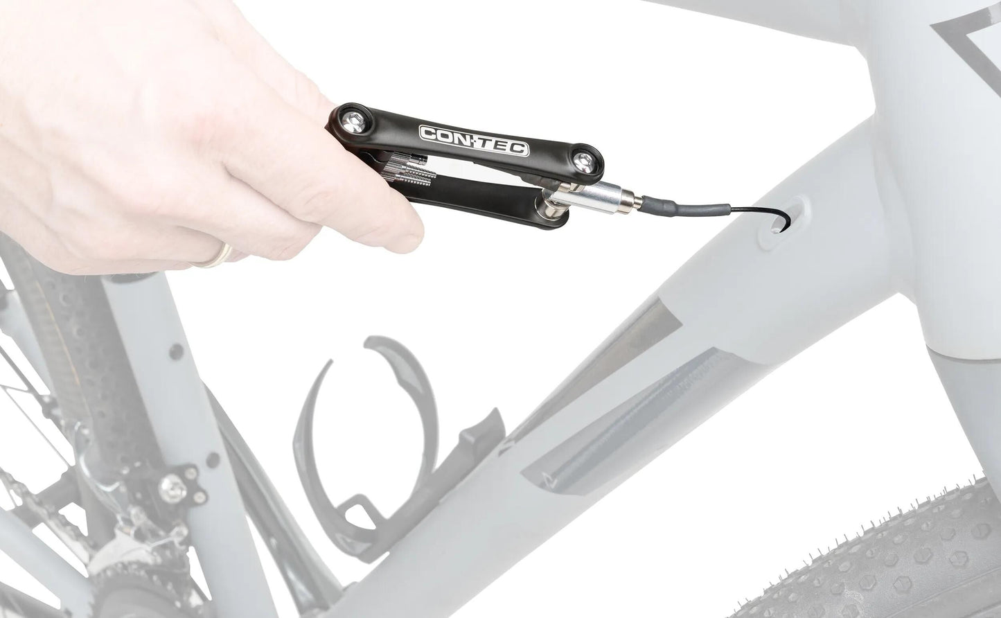 Contec CT Instal. Strumento tfm-cable guy nero argento