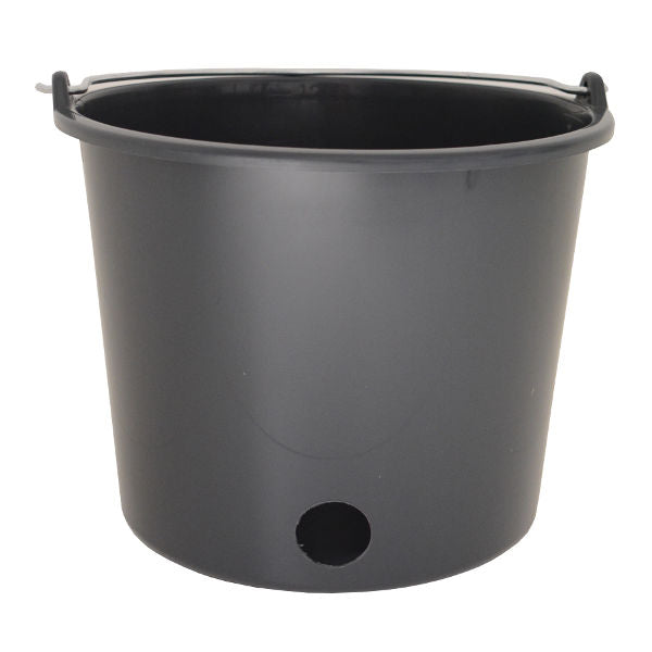 Secchio per tettarelle per vitelli rotondo grigio nudo 12 l