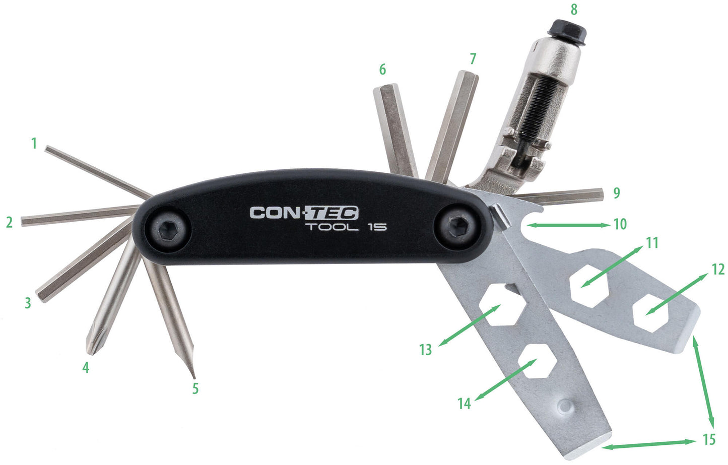 Contec multifunctioneel gereedschap tool 15 ct multifunction tool 15 15 functions