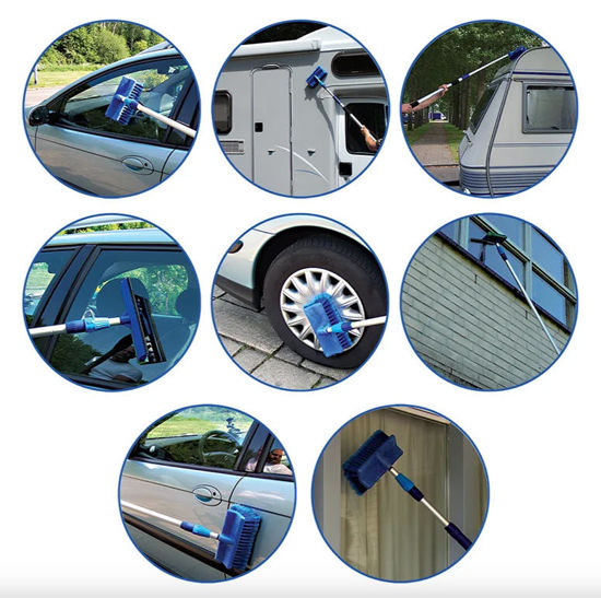 Proplus telescopische wasborstelset 3mtr incl sponstrekker