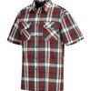 Camicia Storvik a quadri manica corta design a blocchi 32 xxxxl