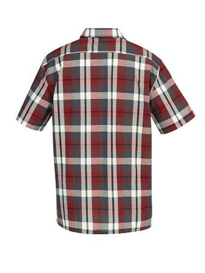 Camicia Storvik a quadri manica corta design a blocchi 32 xxxxl