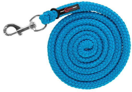 Voorbrenglijn met musketon hippo pe blauw