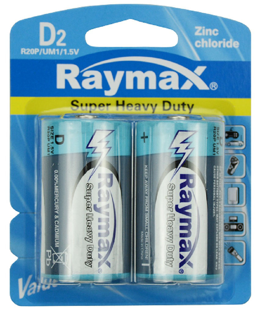 Batteria Raymax r20p zinco d15v %c3%a0 2 pz