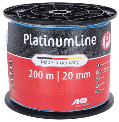 Ako platinumline schriklint 20 mm witblauw 200m