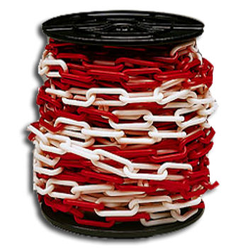 Cadena barrera rojo blanco 6mm30m