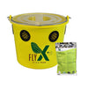 Cubo para moscas flyx 12l completo incluido atrayente