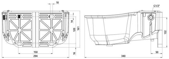 Ciotola galleggiante in plastica ciotola galleggiante s30 12 plastica 5l