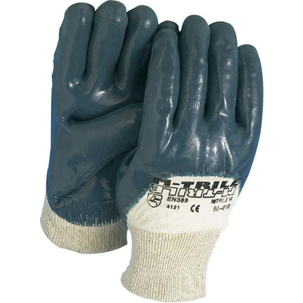 Guanto collo in tricot NBR blu