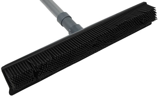 Rubberbezem 31cm met telescoopsteel 68 120