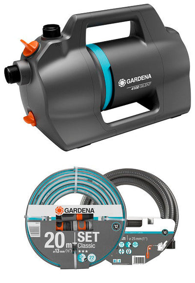 Pompa di spruzzatura di gardena 4100 set silenzioso