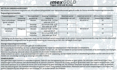 Imex oro contro erbacce e muschio 450ml