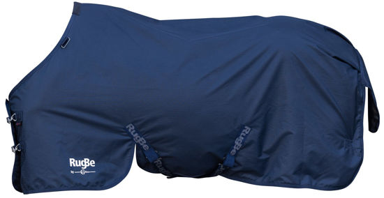Coperta per cavalli da esterno rugbe navy 135 cm grigio