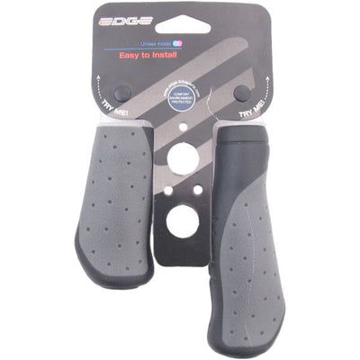 Manijas de la ciudad de Ergo - 135 + 92 mm - Black -Gray