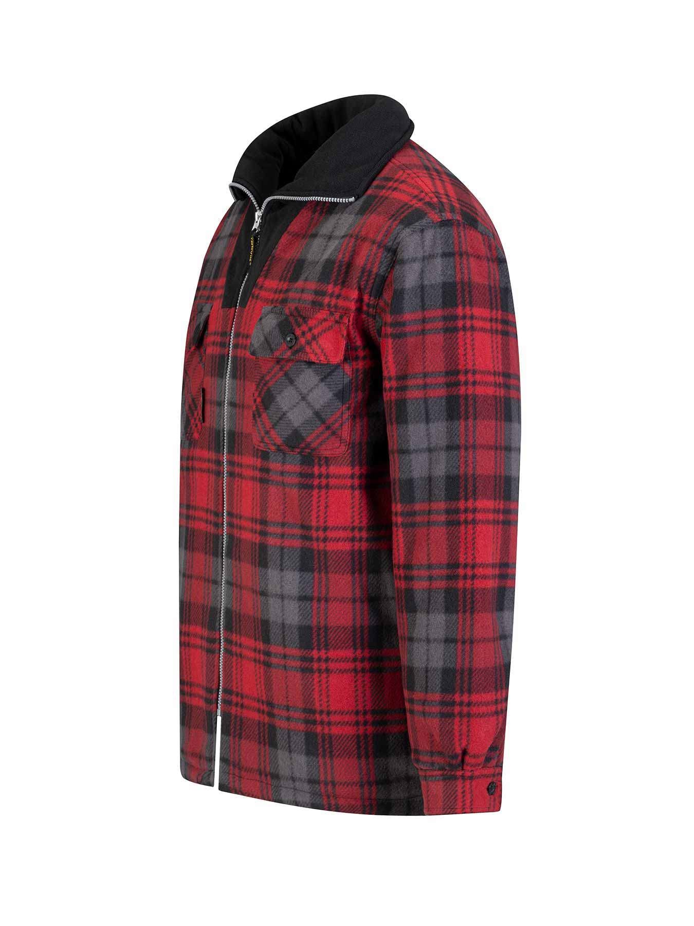 Gilet in pile da boscaiolo Storvik Products Stanley termo rosso nero 3XL