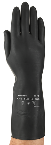 Ansell producten handschoen alphatec 87 118 natuurrubber mt xxl 10 5