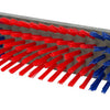 Producten veeborstel nylon blauwroodblauw 50x10cm