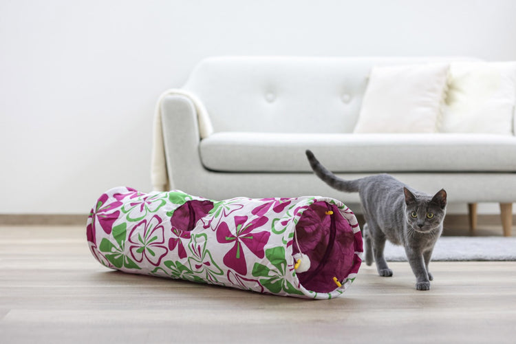 Producten ritseltunnel van nylon flower 25 x 90 cm