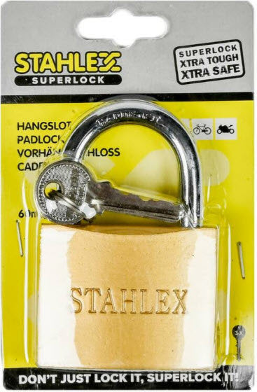 Prodotti lucchetto superlock 60mm più 3 chiavi
