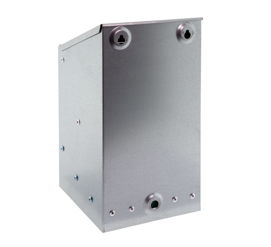 Bol de comida galvanizado Olba con tapa inclinada 25kg