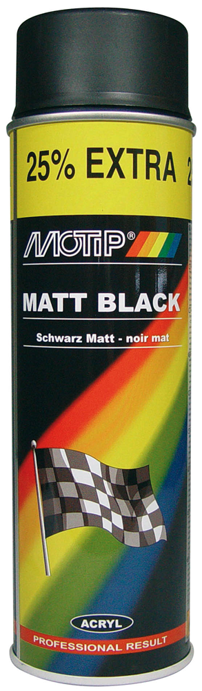 Spuitlak Motip Mat Zwart (500ml)