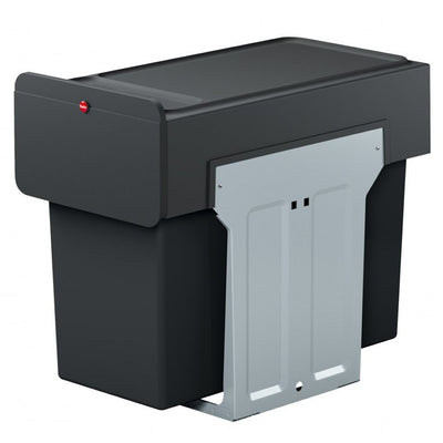 Hailo Hailo 0310-100 Ecoline Design L biner di rifiuti incorporato 2x14l nero