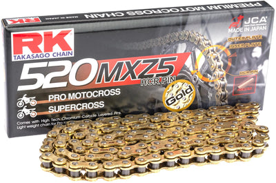 Cadenas RK 520 MXZ5 118 C ORO ORO ABIERTO