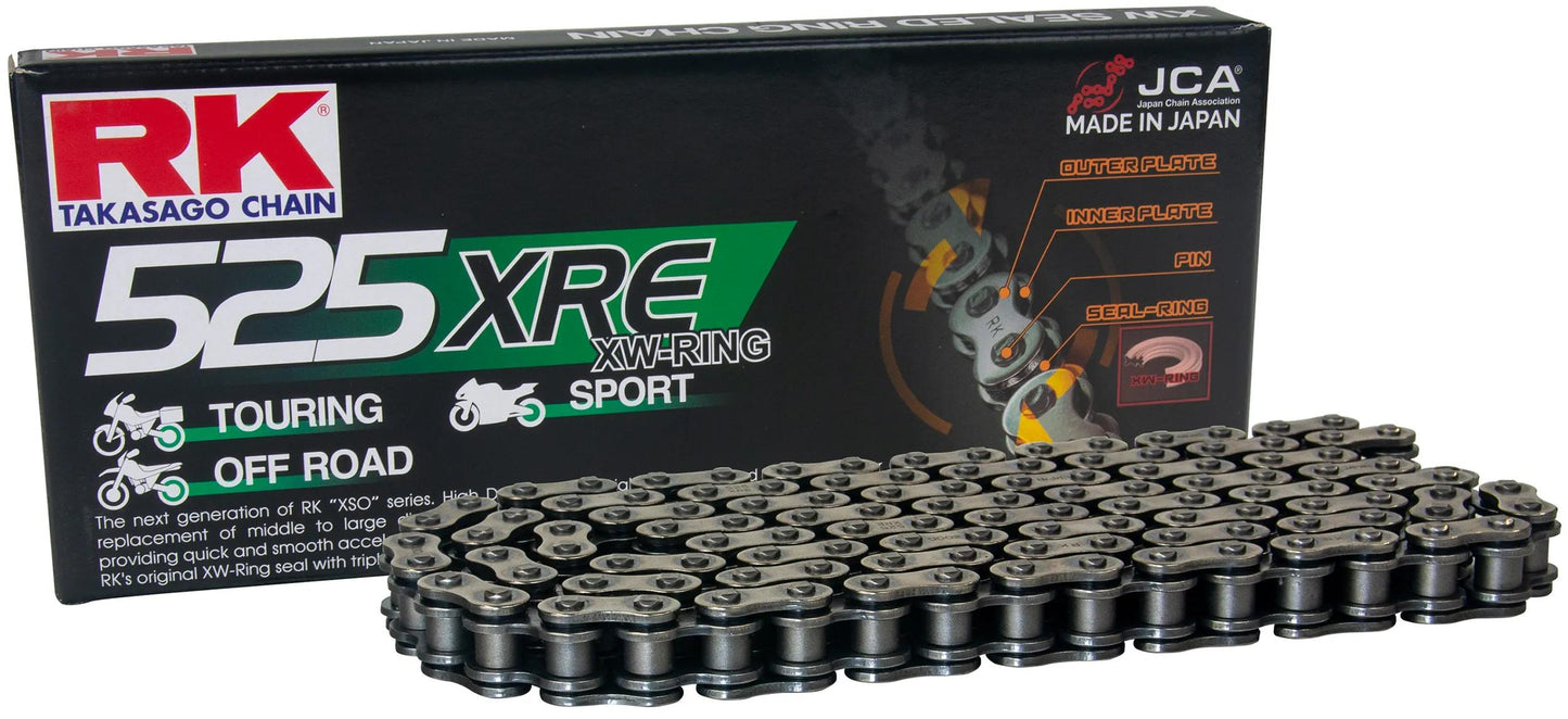 Catene rk 525 xre 116 n grigie aperte