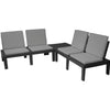 Set da giardino Pro Garden Molok 5 pezzi grigio