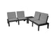 Set da giardino Pro Garden Molok 5 pezzi grigio