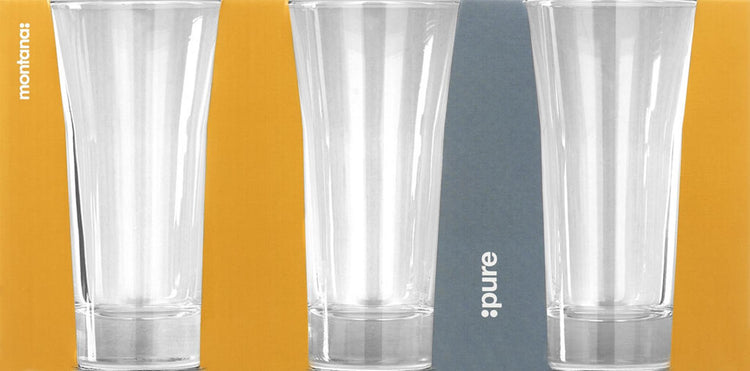 Juego de 3 vasos Montana Pure de 290 ml.