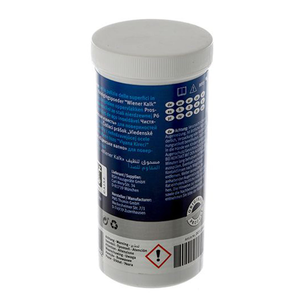 Bosch Siemens Siemens Polvo de limpieza de acero inoxidable 100gr 100gr